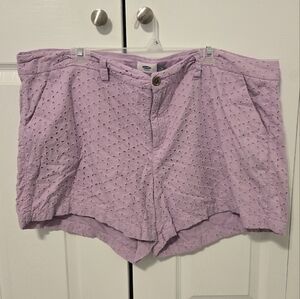 Old Navy Lavender Shorts, Size 20